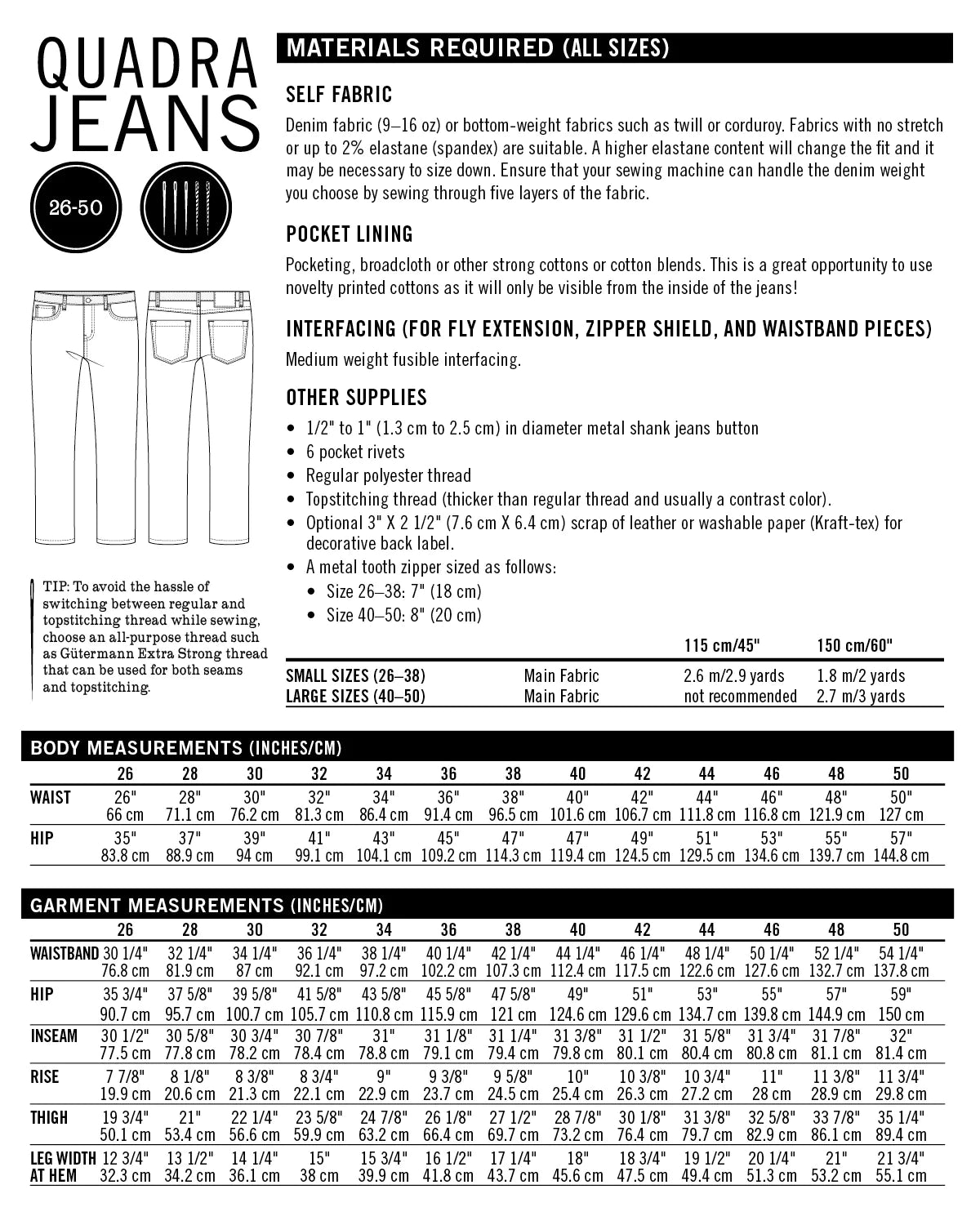 Thread Theory No 14 Quadra Jeans (Trousers)
