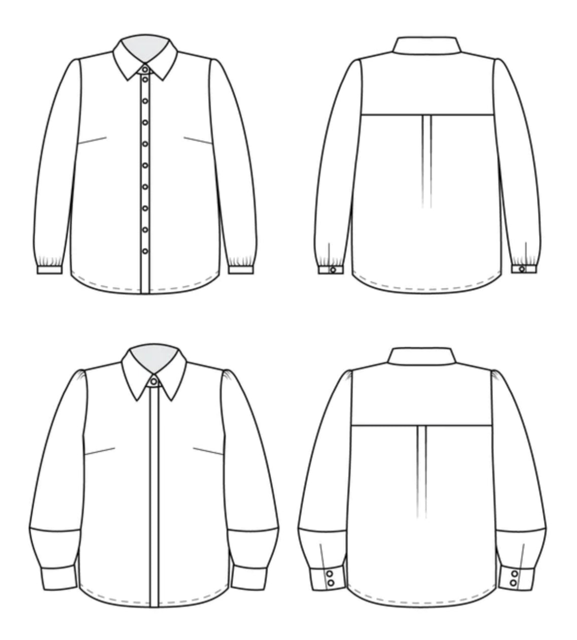 Cashmerette Vernon Shirt Sewing Pattern 12-32