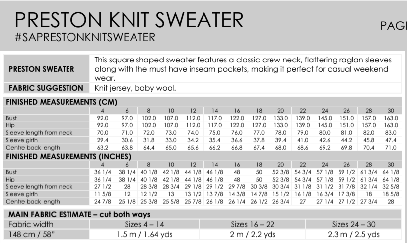 Style ARC - Preston Knit Top (Sizes 4-16)  Sewing Pattern