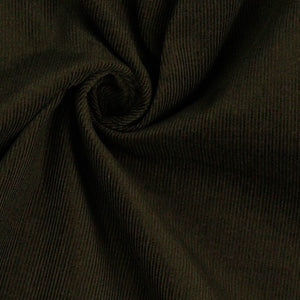 REMNANT 0.75 Metre - 21 Wale Cotton Needlecord in Dark Brown