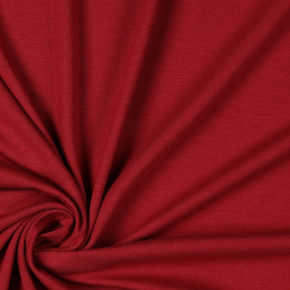 Allure Solid Red Soft Single Knit Fabric