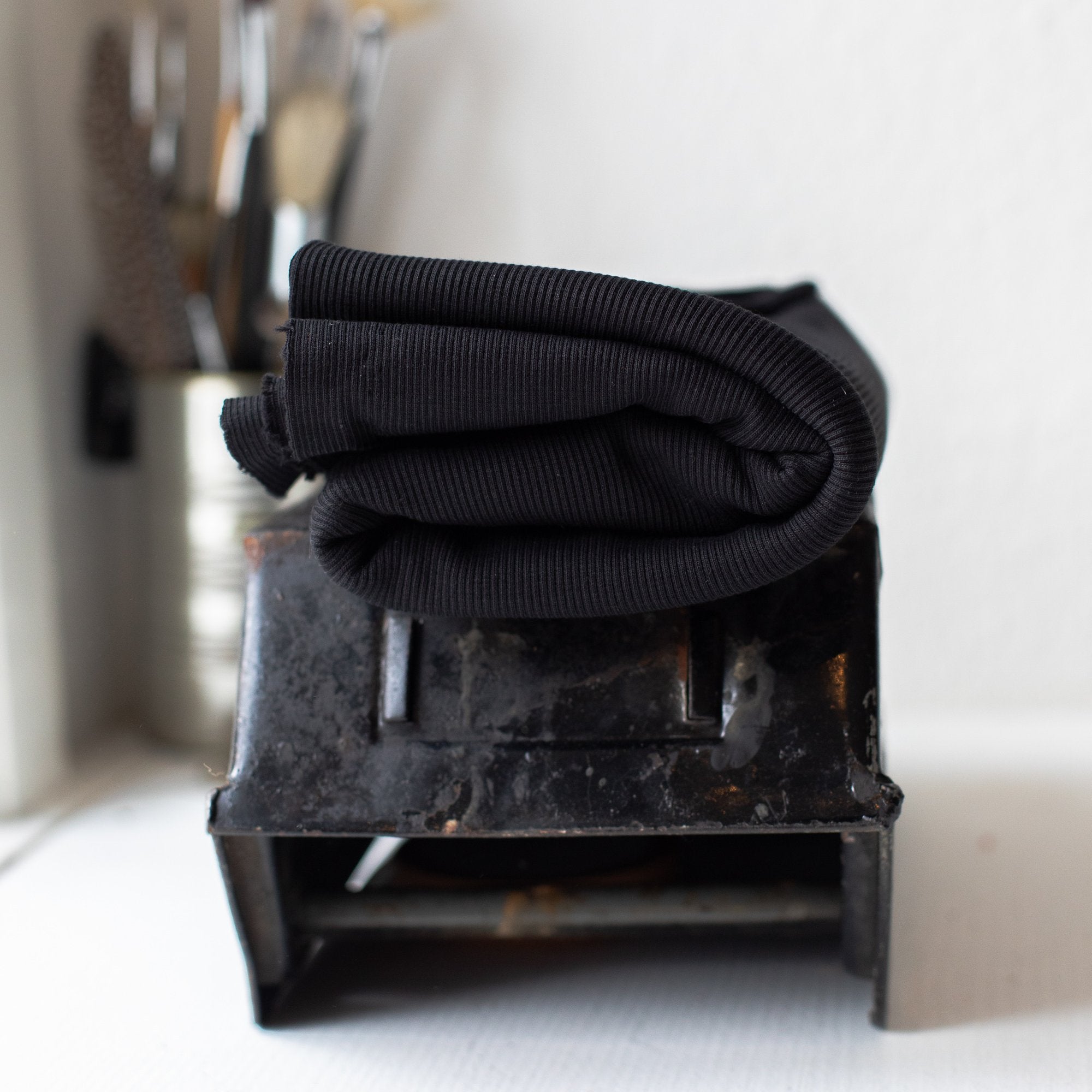 Mind The MAKER - Organic 2x1 Rib Knit Black