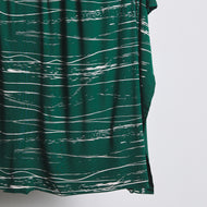 REMNANT 0.45 metre - Mind The MAKER - Stray Lines Bottle Green ECOVERO™ Saja Viscose Jersey