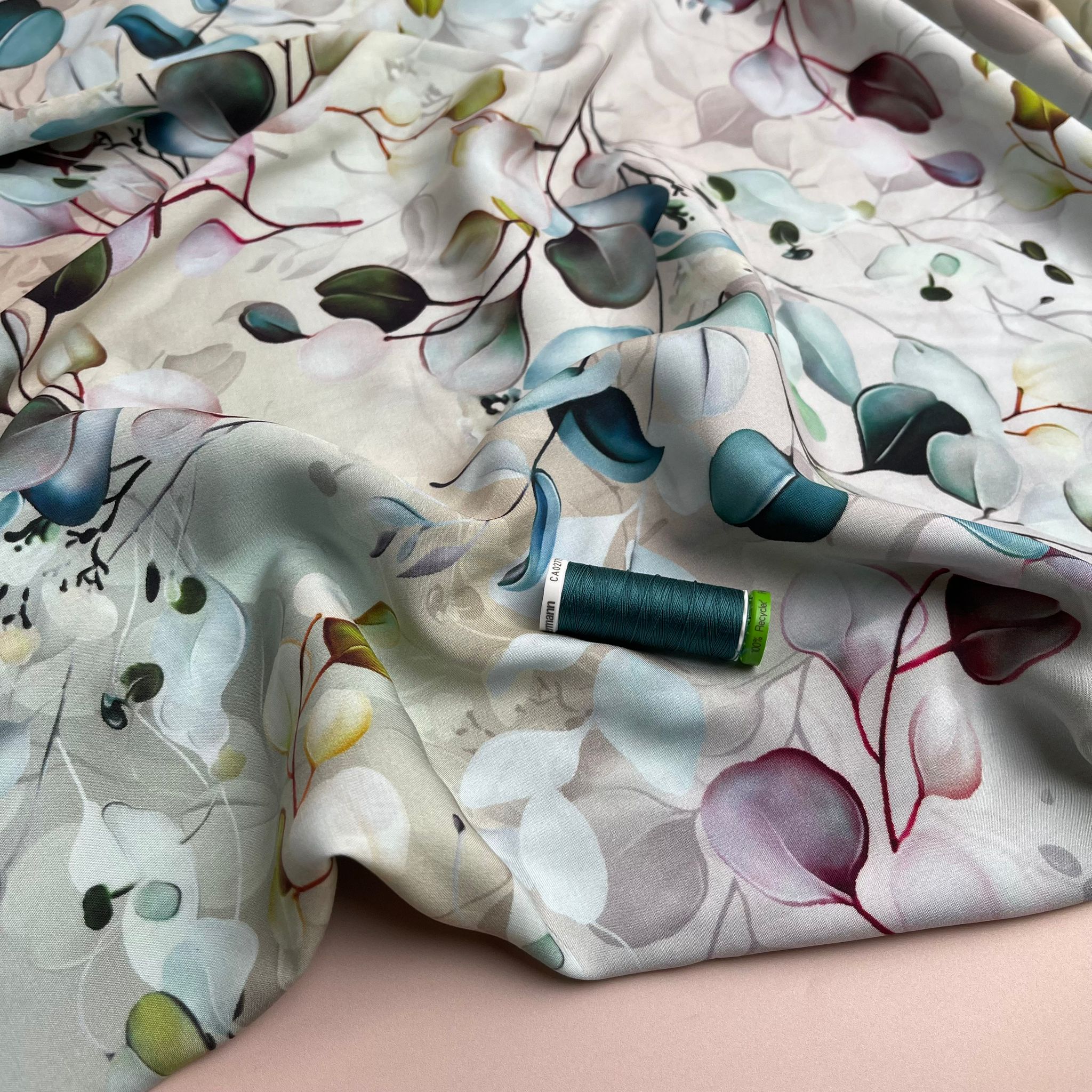 Elegant Eucalyptus Viscose Fabric