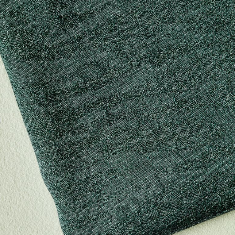 Meet MILK - Deep Green Hoya Jacquard Linen Blend with TENCEL™ Lyocell fibers