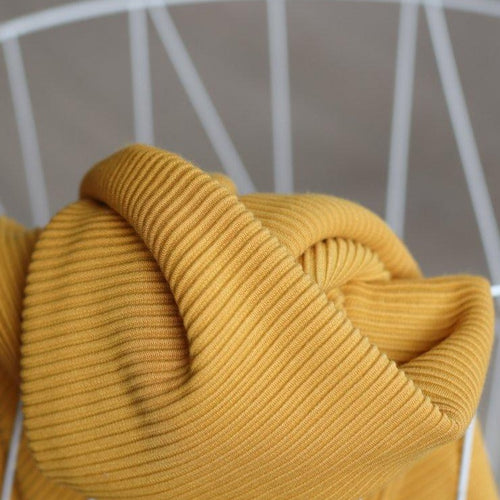 REMNANT 1.32 Metres - Meet MILK - Self Stripe Ottoman Knit Amber
