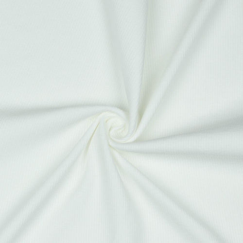 Cosy Cotton Ribbed Jersey - Off-White