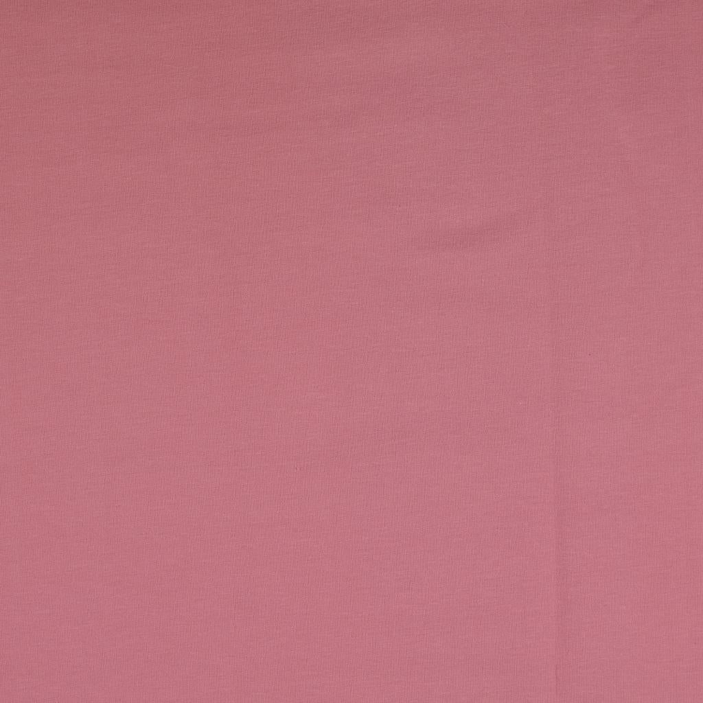 Peach Soft Cotton Sweat-shirting Fabric in Pink