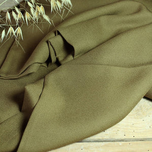 Églantine & Zoé - Khaki Viscose Crepe Fabric