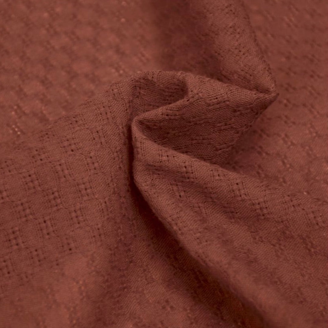 REMNANT 1.34 Metres - Cousette - Marcello Amber Cotton Jacquard Fabric