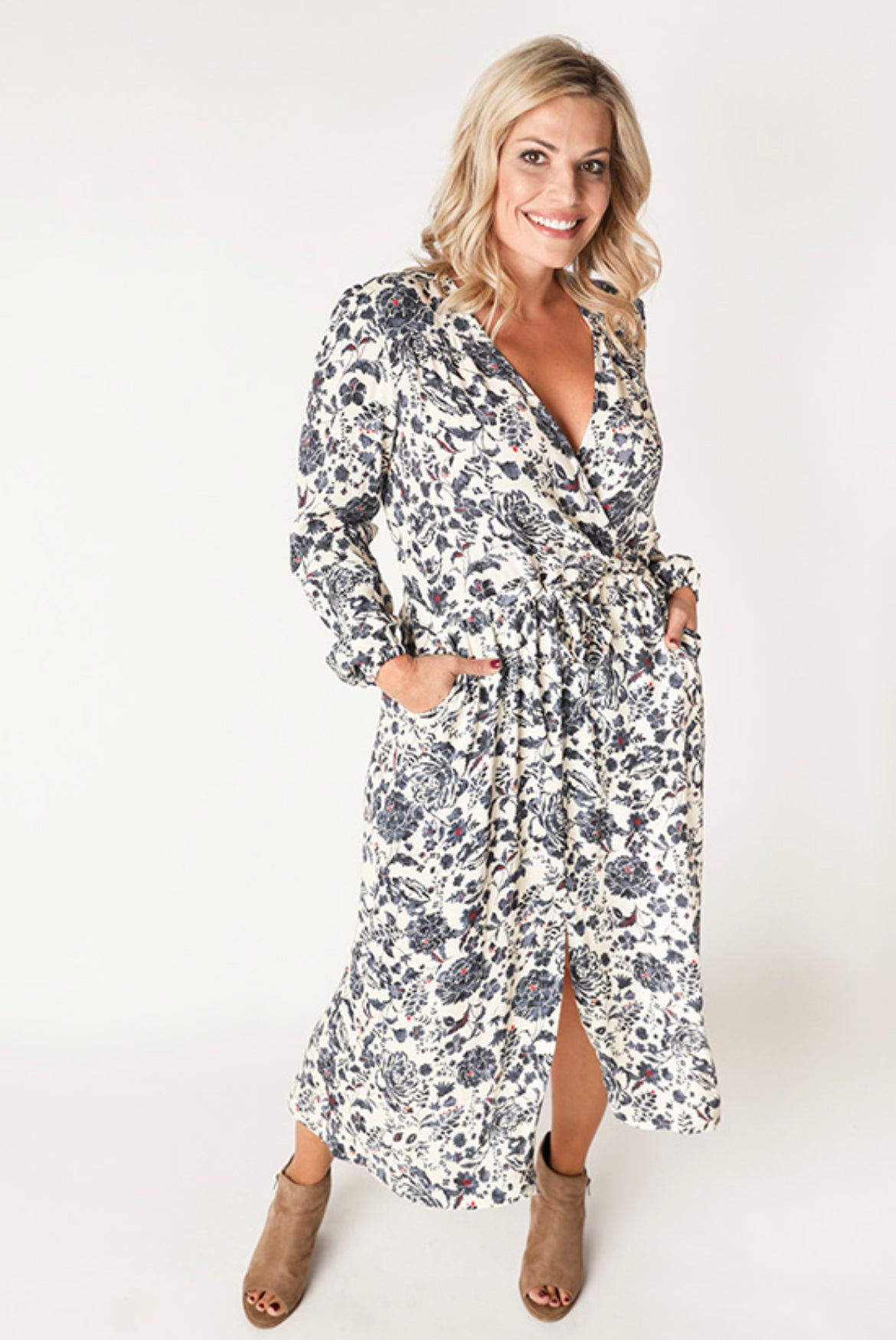 Chalk and Notch - Orchid Midi Dress Sewing Pattern