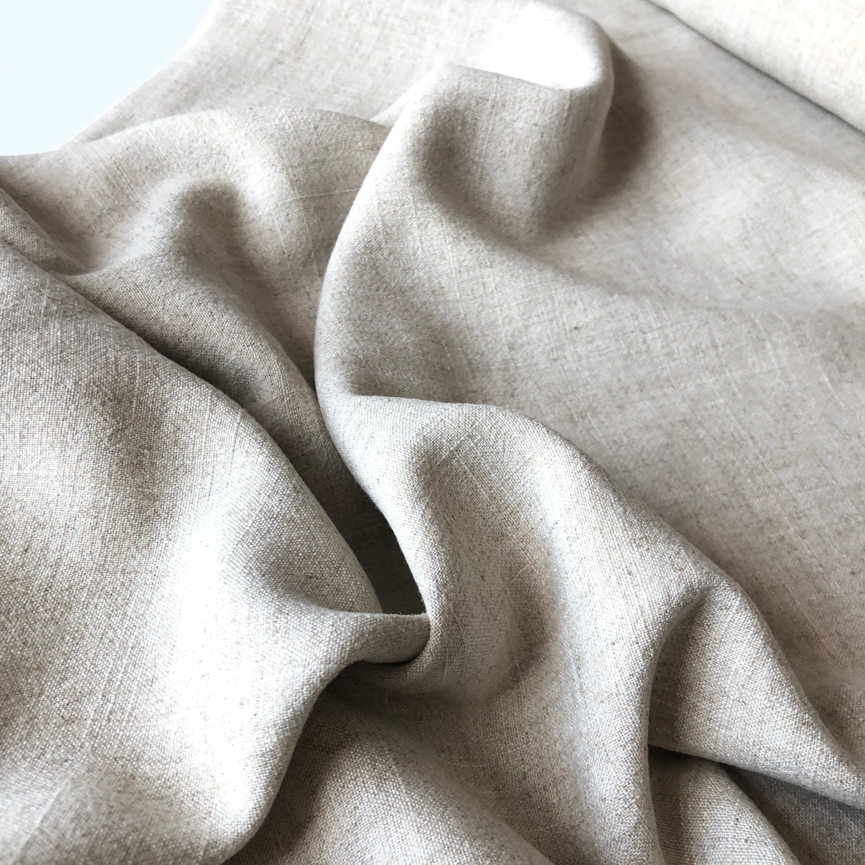 Flow Natural Viscose Linen Blend Dress Fabric