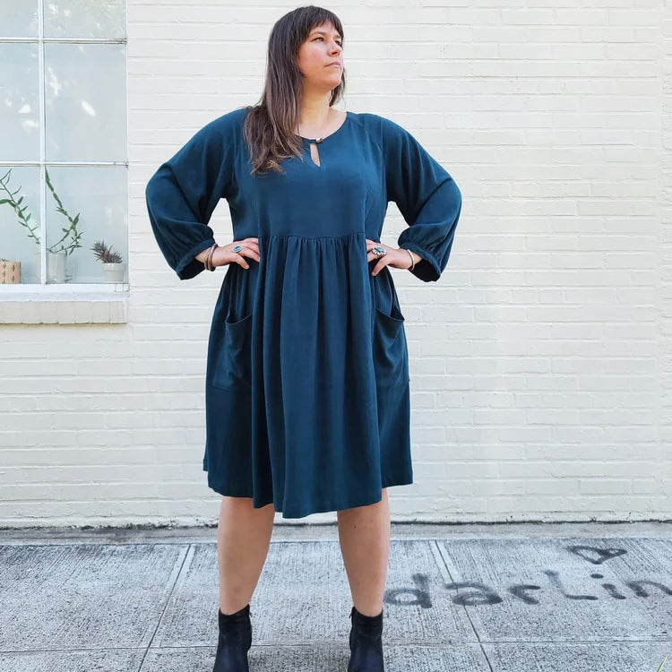 Sew House Seven - The Romey Gathered Dress and Top Curvy Fit Sewing Pattern 16-34