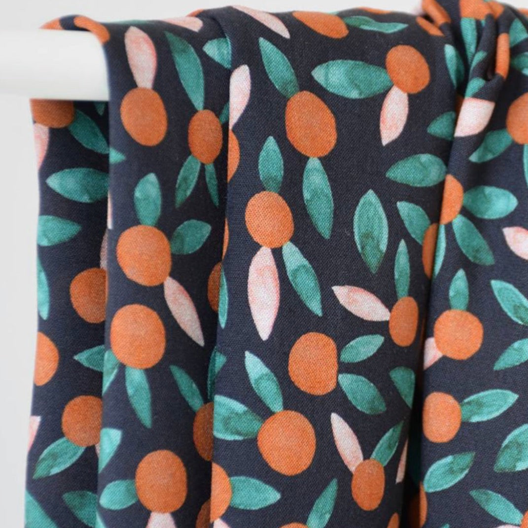 REMNANT 1.6 Metre - Cousette - Cherie Chestnut Viscose Fabric