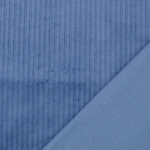 REMNANT 0.37 Metre - Jumbo Stretch Cotton Corduroy in Blue