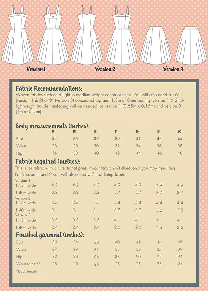 Sew Over It - Rosie Dress Sewing Pattern