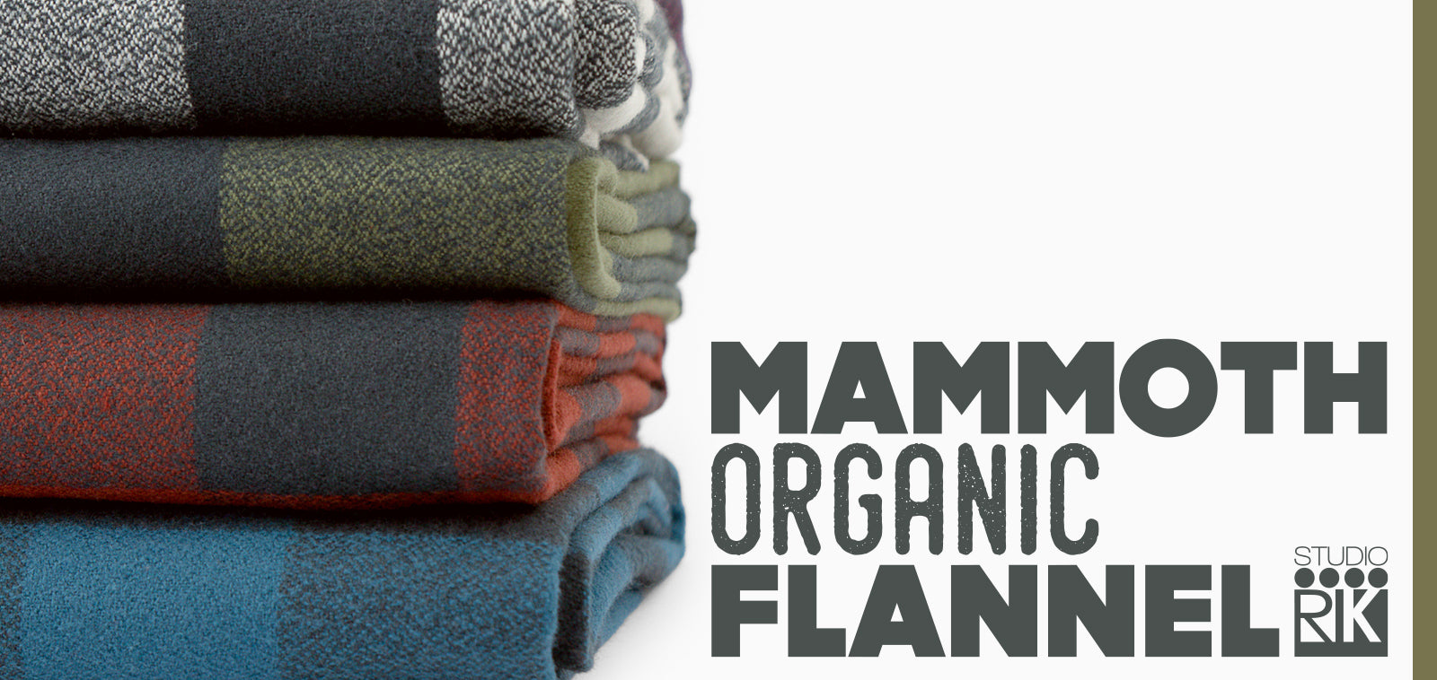 Blueberry Mammoth Organic Cotton Flannel