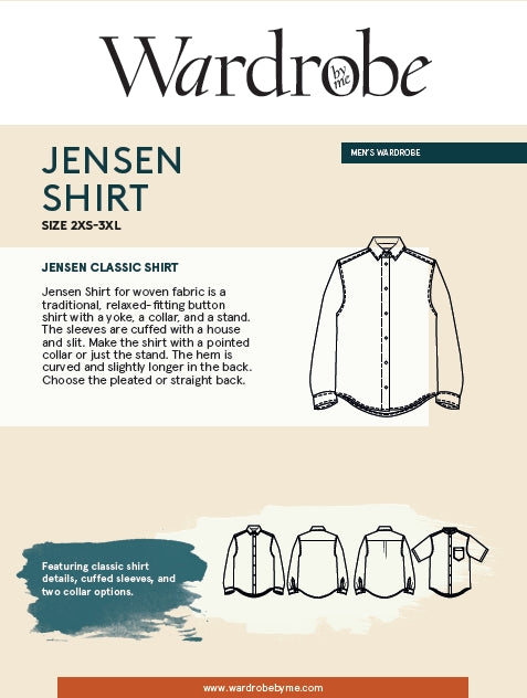 Wardrobe by Me - Jensen Shirt - Mens Sewing Pattern