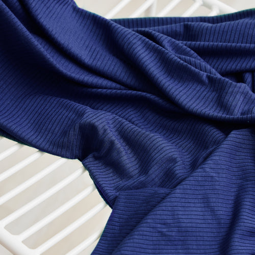 Fine Rib Jersey Knit Fabric, per Metre Plain Dusky Lilac 