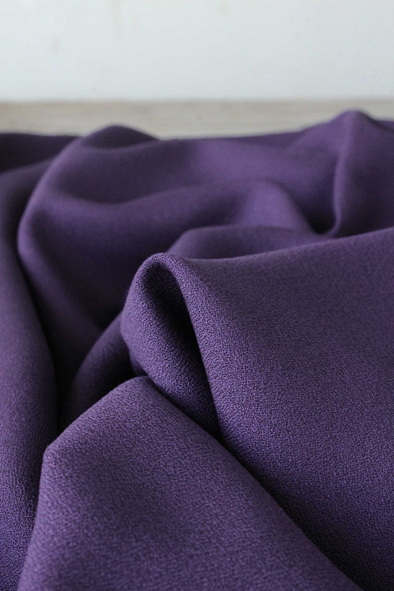 Églantine & Zoé - Violet Viscose Crepe Fabric