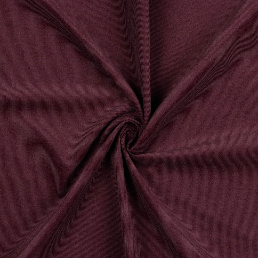 21 Wale Cotton Needlecord in Aubergine