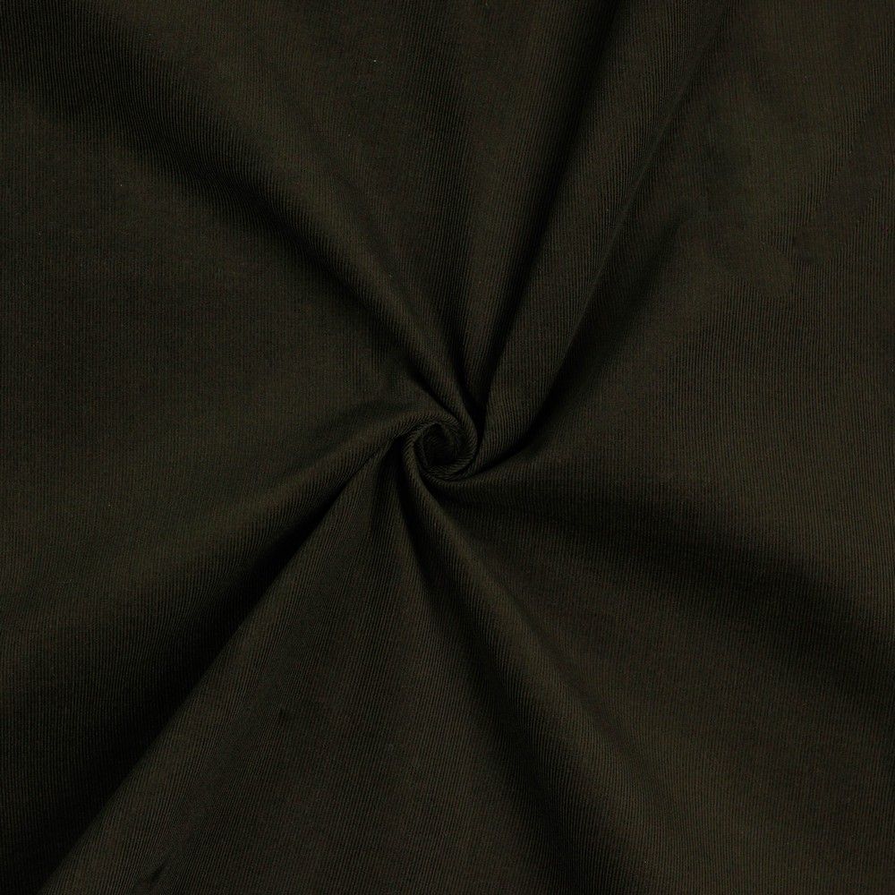 REMNANT 0.75 Metre - 21 Wale Cotton Needlecord in Dark Brown