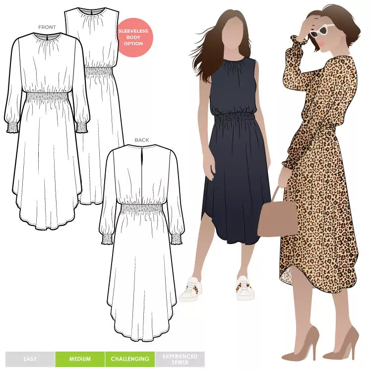 Style ARC - Asha Dress (Sizes 4 - 16)  Sewing Pattern