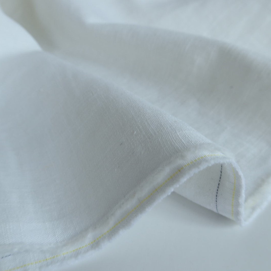 Breeze White - Enzyme Washed Pure Linen Fabric