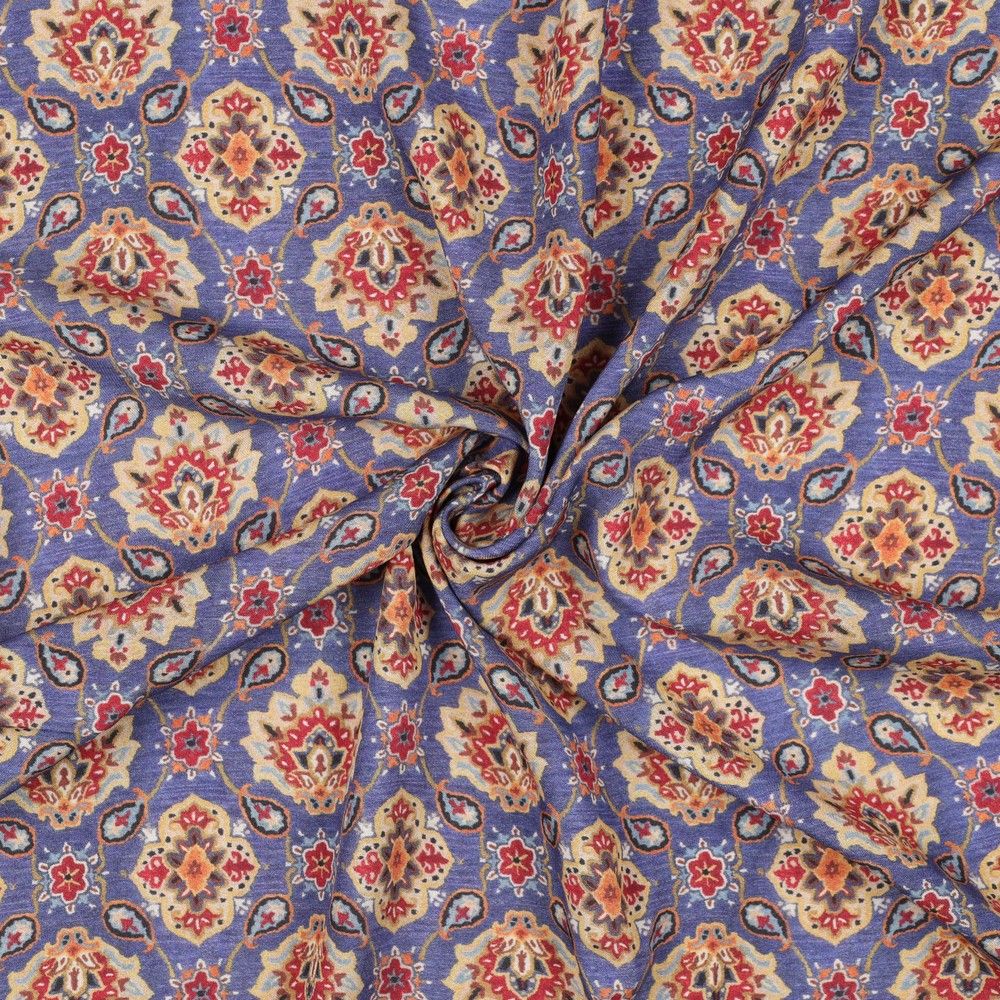 Vintage Paisley Viscose / Rayon Fabric