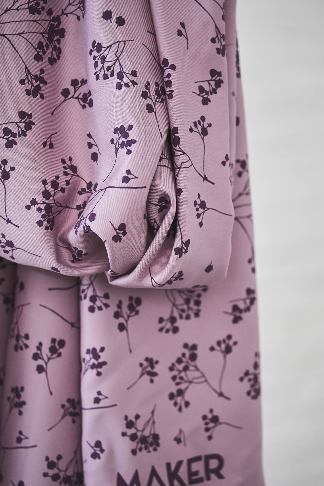 Mind The MAKER - Stalks Lilac ECOVERO™ Viscose Twill Fabric