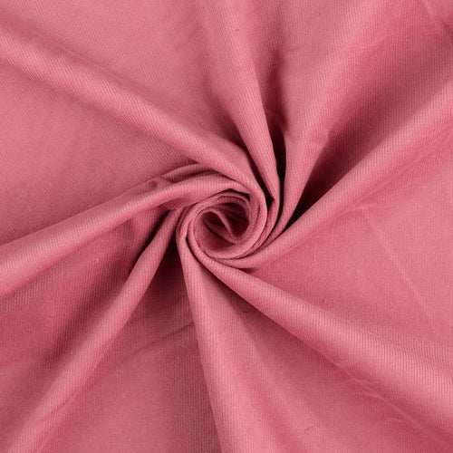 Stretch Cotton Needlecord in Rose