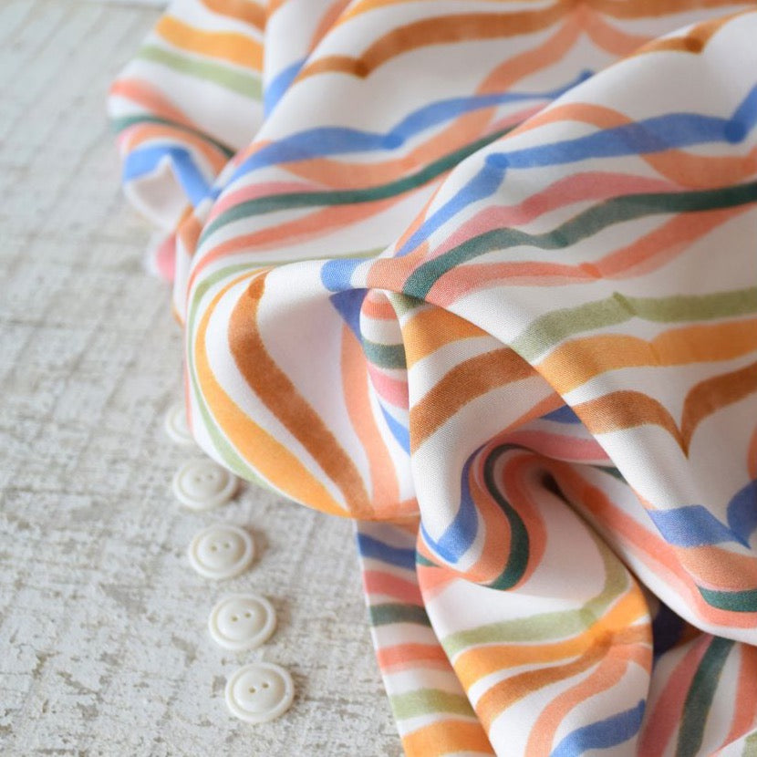 Cousette - Waves Viscose Fabric
