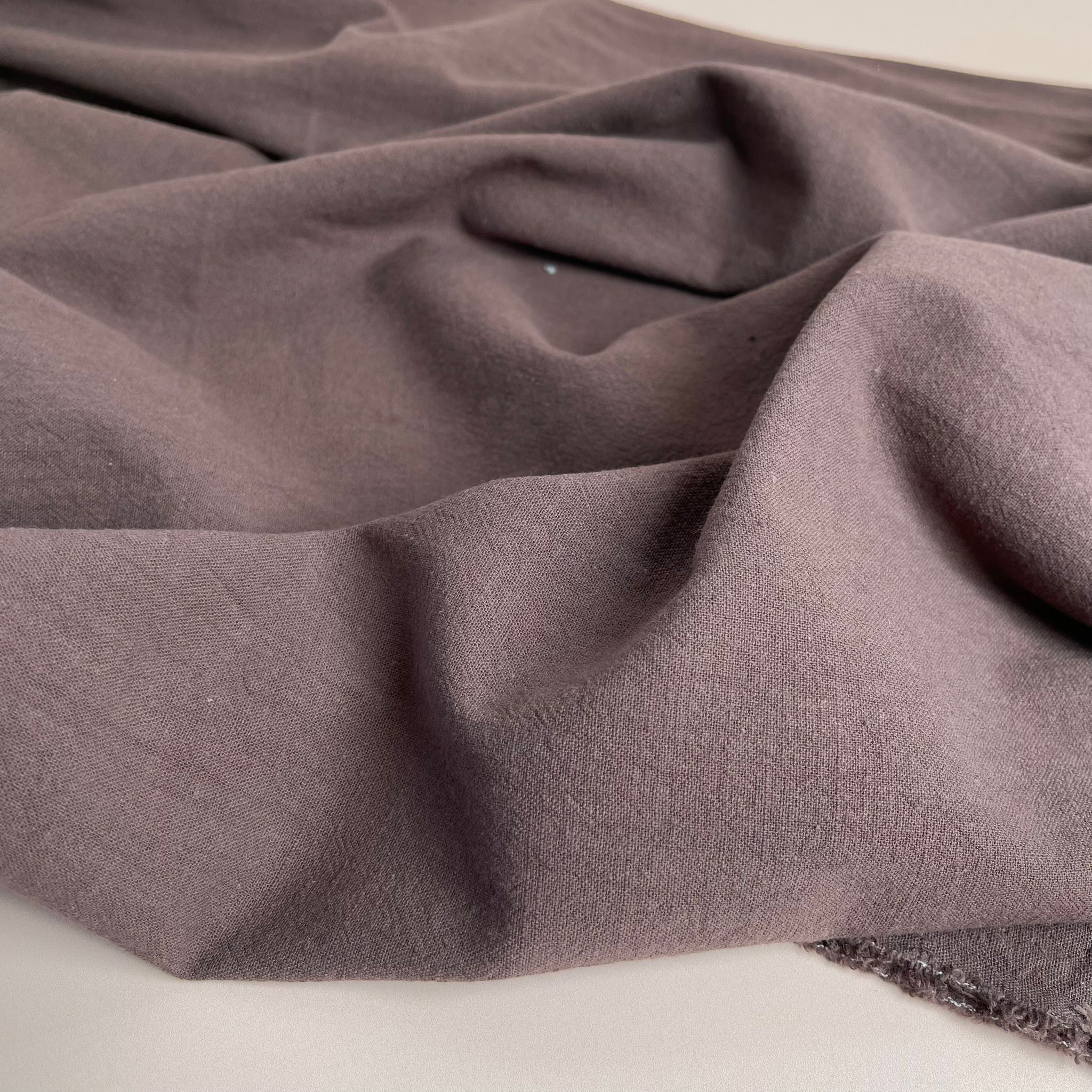 Vintage Brown Washed Cotton