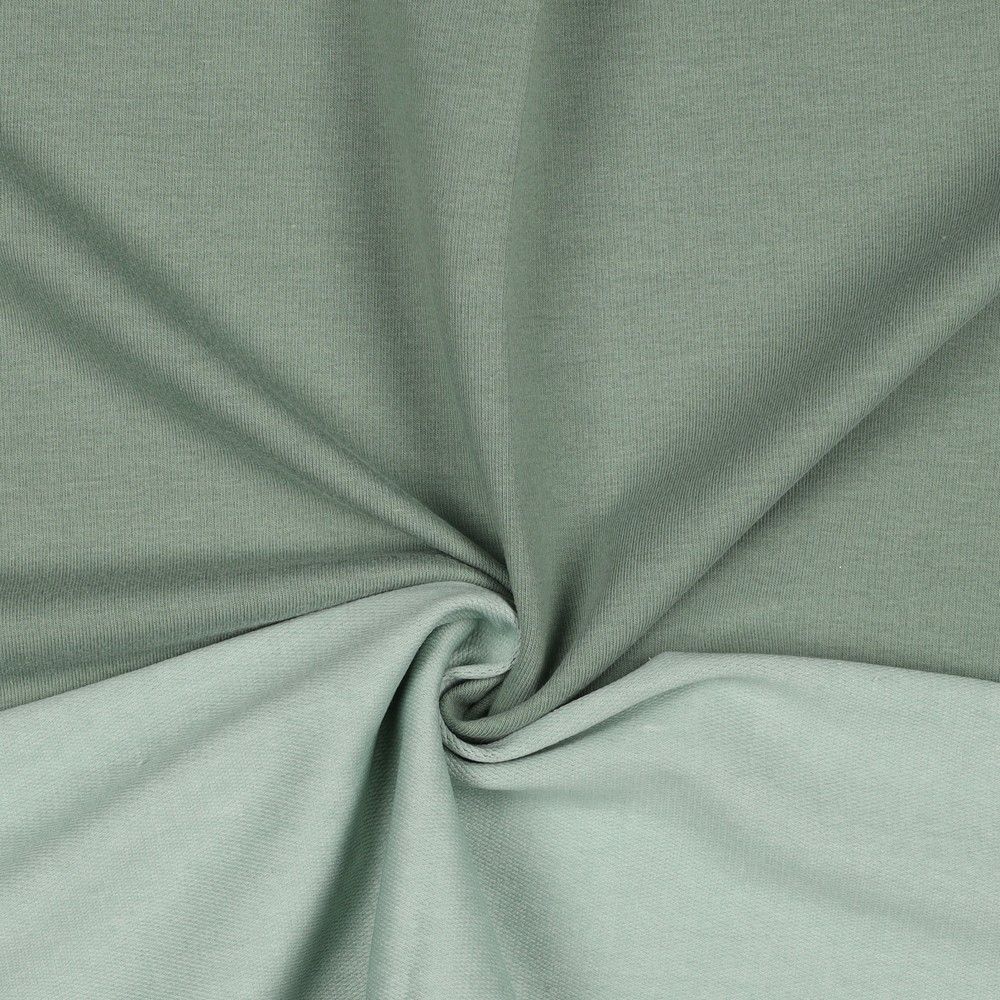 Vintage Sage Green French Terry Fabric