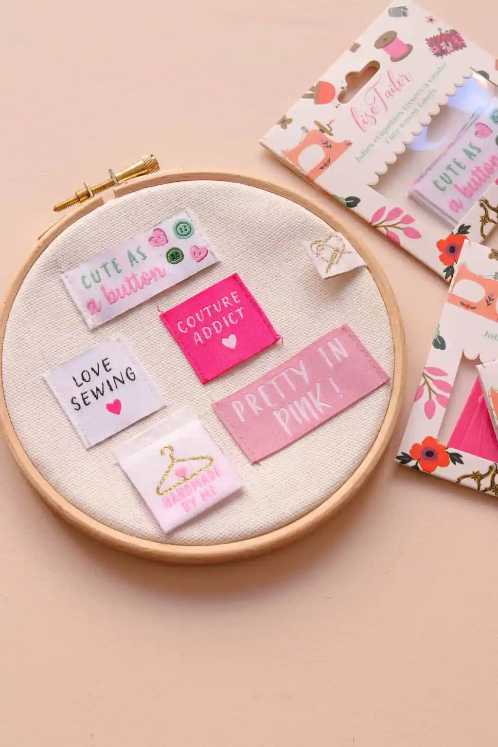 Lise Tailor - Pretty in Pink - Woven Sewing Labels