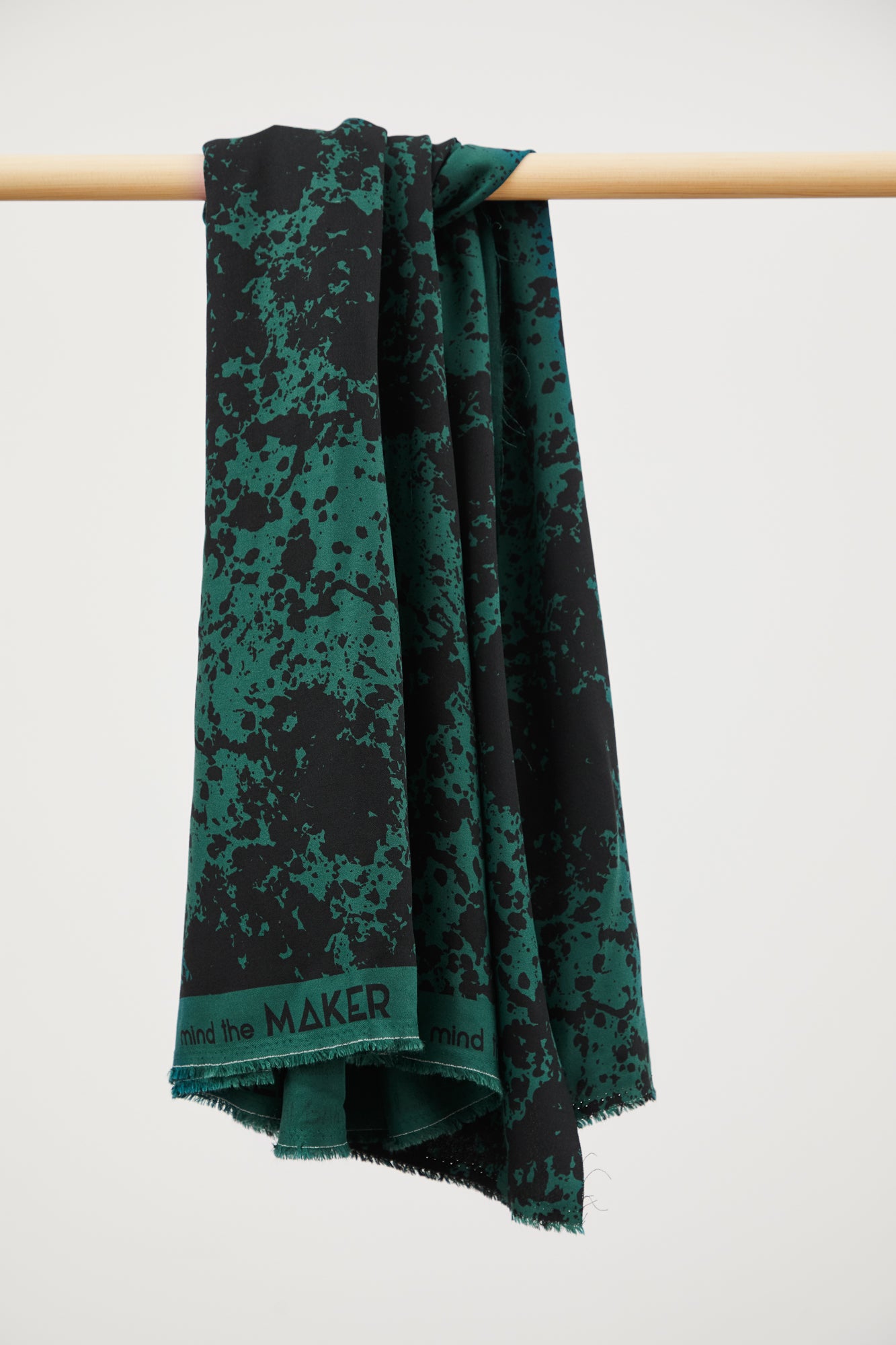 Mind The MAKER - Shadow Splash Bottle Green ECOVERO™ Leia Crepe Fabric