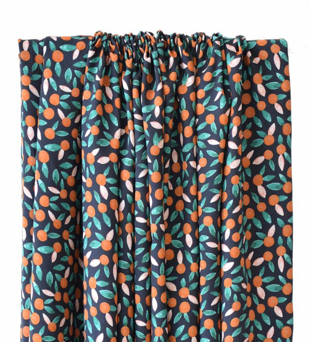 REMNANT 1.6 Metre - Cousette - Cherie Chestnut Viscose Fabric