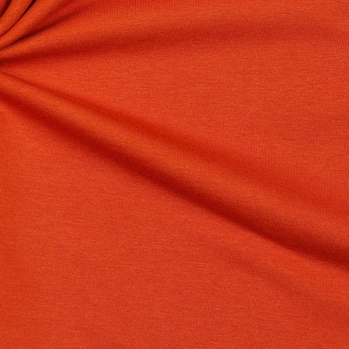 GOTS Organic French Terry in Burnt Orange