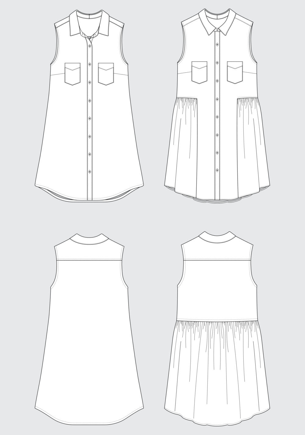 Grainline Studio Alder Shirtdress Sewing Pattern