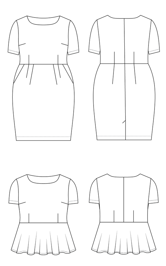 Cashmerette Rivermont Dress & Top Sewing Pattern