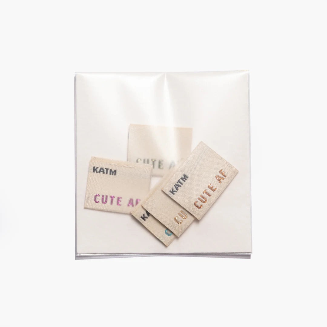 Kylie and the Machine - Cute AF Pack of 10 Woven Labels