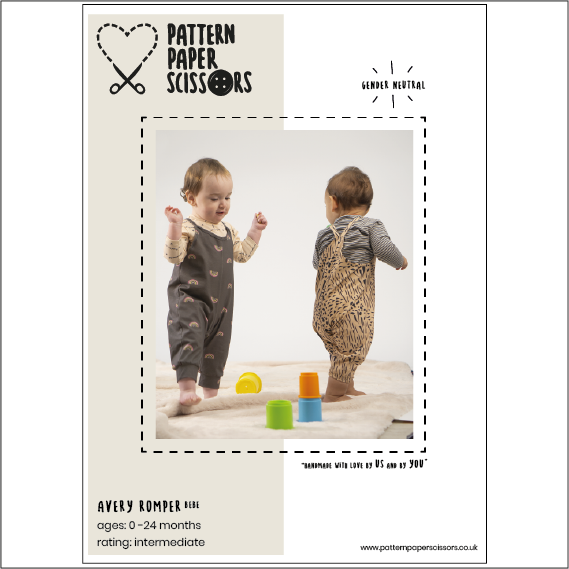 Pattern Paper Scissors - Avery Romper