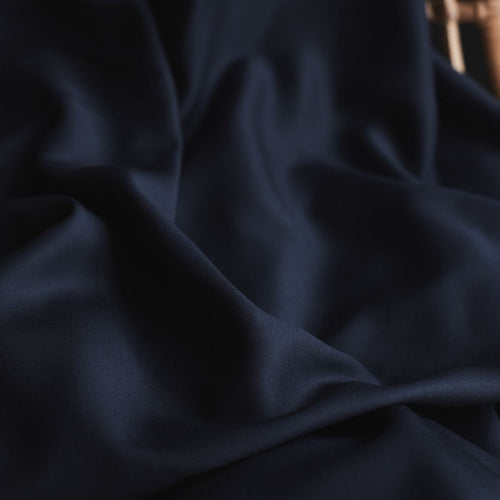 REMNANT 0.42 Metre -  Mind The MAKER - Solid Indigo Night ECOVERO™ Viscose Twill Fabric