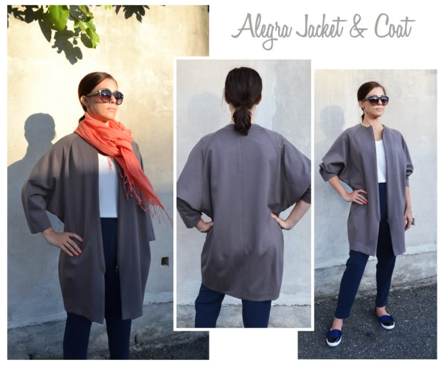 Style ARC - Alegra Jacket / Coat (Sizes 4-16)  Sewing Pattern