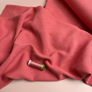 Flow Coral Viscose Linen Blend Dress Fabric