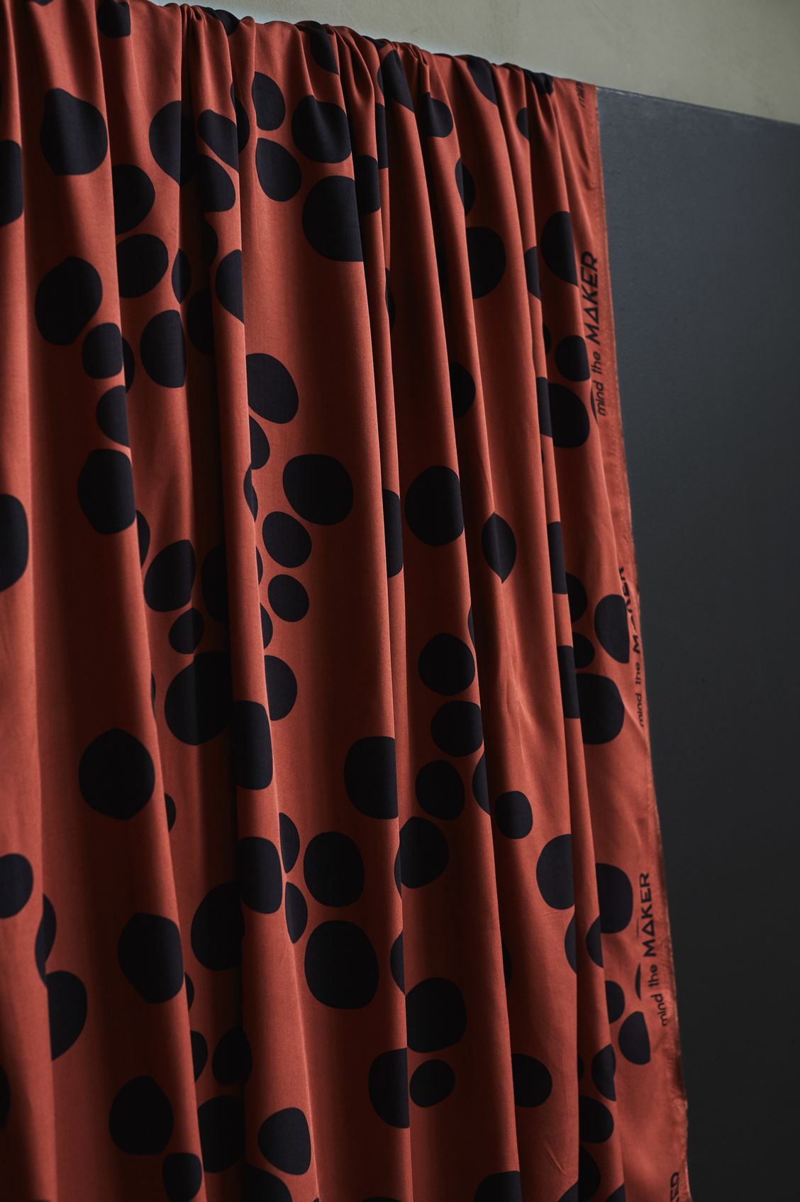 Mind The MAKER - About a Dot Sienna ECOVERO™ Viscose Twill Fabric