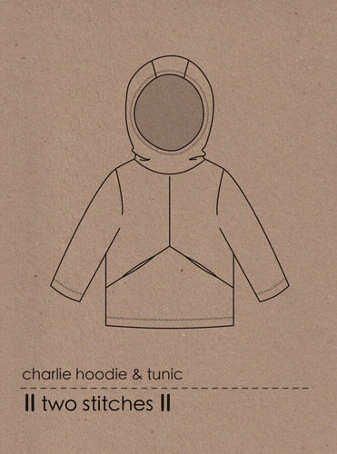 Two Stitches - Charlie Hoodie and Tunic Sewing Pattern 6 months - 9 years