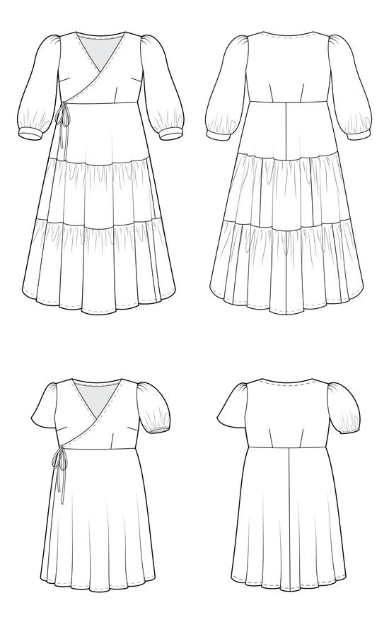 Cashmerette Roseclair Dress Sewing Pattern 12-32