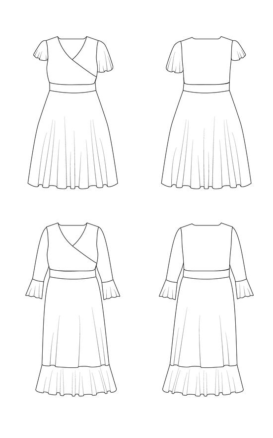 Cashmerette Alcott Dress (With Maternity Option) Sewing Pattern
