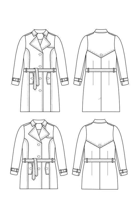 Cashmerette Chilton Trench Coat Sewing Pattern